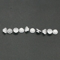 10/pack Dental Orthodontic Ceramic Clear Lingual Button Bondable Round Composite