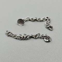 2pcs Dental Orthodontics Button Chain Traction Hook Silver Round Base Buttons