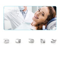 AZDENT Dental Orthodontic Crimpable Hooks Stops Type 10pcs/pack