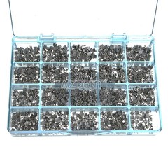 100Pcs Dental Orthodontic Inblock Metal Brackets Braces Mini MBT.022 Hooks 3-4-5