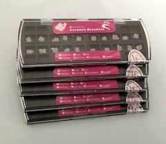 5Sets Dental Orthodontic Braces Ceramic Brackets Mini Roth MBT 022 345 hooks