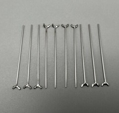 10Pcs Dental Ball Retainer J Clasp Oblique Clasps Bars Ball/Y-Type Scheu Style