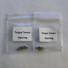 100 Pcs Dental Orthodontics Tongue Tamers Mini Spur Educador Lingual Mesh Base