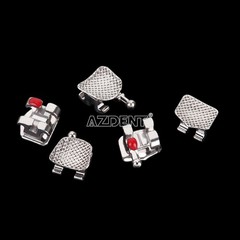 FDA AZDENT Dental Orthodontic Metal Brackets Braces Standard Roth.022 Hooks 345