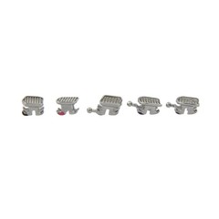 Dental Orthodontic Metal Brackets Braces MIM MBT 018 345 Hooks Mini Twin Black