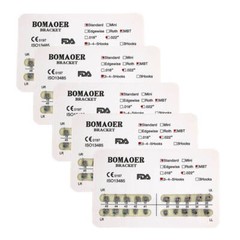 Professional MBT 0.022″ Slot with Hooks Orthodontic Brackets, 20-Pack Set