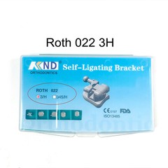 1Box Dental Ortho Bracket Metal Self Ligating ROTH/MBT 022 345H With Buccal Tube