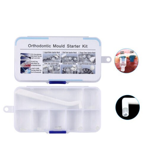 2Box Dental Ortho Injection Mould Starter Kit Bracket Lingual Button Tongue