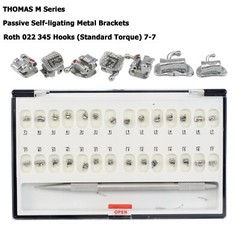 Dental Orthodontic Brackets Self Ligating Braces Metal Ceramic Roth MBT 022 345