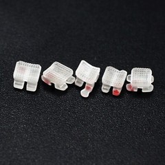 Dental Orthodontic Ceramic Brackets Braces Metal Slot Mini Roth 018 3 Hook 3M