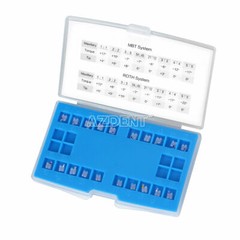 AZDENT Dental Ortho Ceramic Bracket Brace MBT Roth.022 018 Hooks 3 4 5 20pcs/Kit