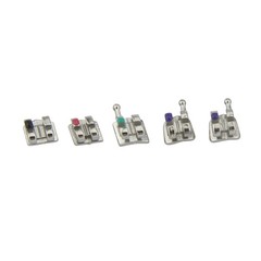 Dental Orthodontic Metal Brackets Braces MIM Roth 022 345 Hooks 5-5 Mini Twin
