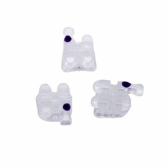 Dental Orthodontic Ceramic Brackets Braces Roth MBT 0.022/018 Hooks 3 4 5 AZDENT