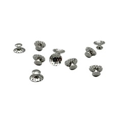 100pcs Dental Orthodontic Lingual Buttons Bondable Round Mesh Base Metal
