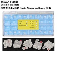 Dental Self Ligating Brackets Orthodontic Ceramic Braces Roth MBT Damon Clear