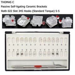 Ormco Damon Q Clear Dental Orthodontic Self Ligating Brackets Ceramic Metal Roth