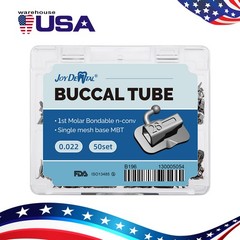 AZDENT Dental Orthodontic Bondable Buccal Tubes 1st Molar MBT/Roth 0.022