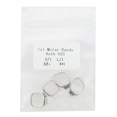 4Pcs Dental Orthodontic Bands&Buccal Tube First Molar 0.022 Upper Lower #32-#44