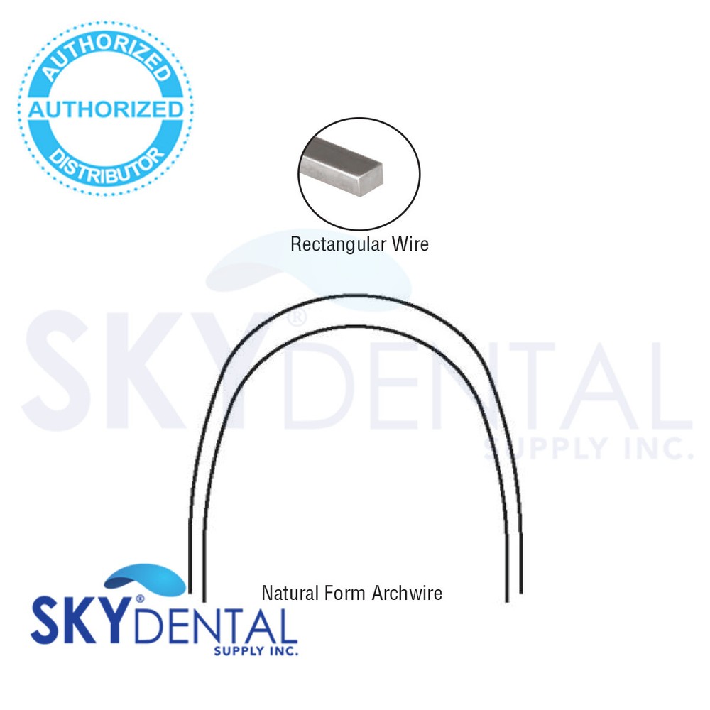 Natural Form Wires Ortho Dental Rectangular Archwire Top quality 100/Pack