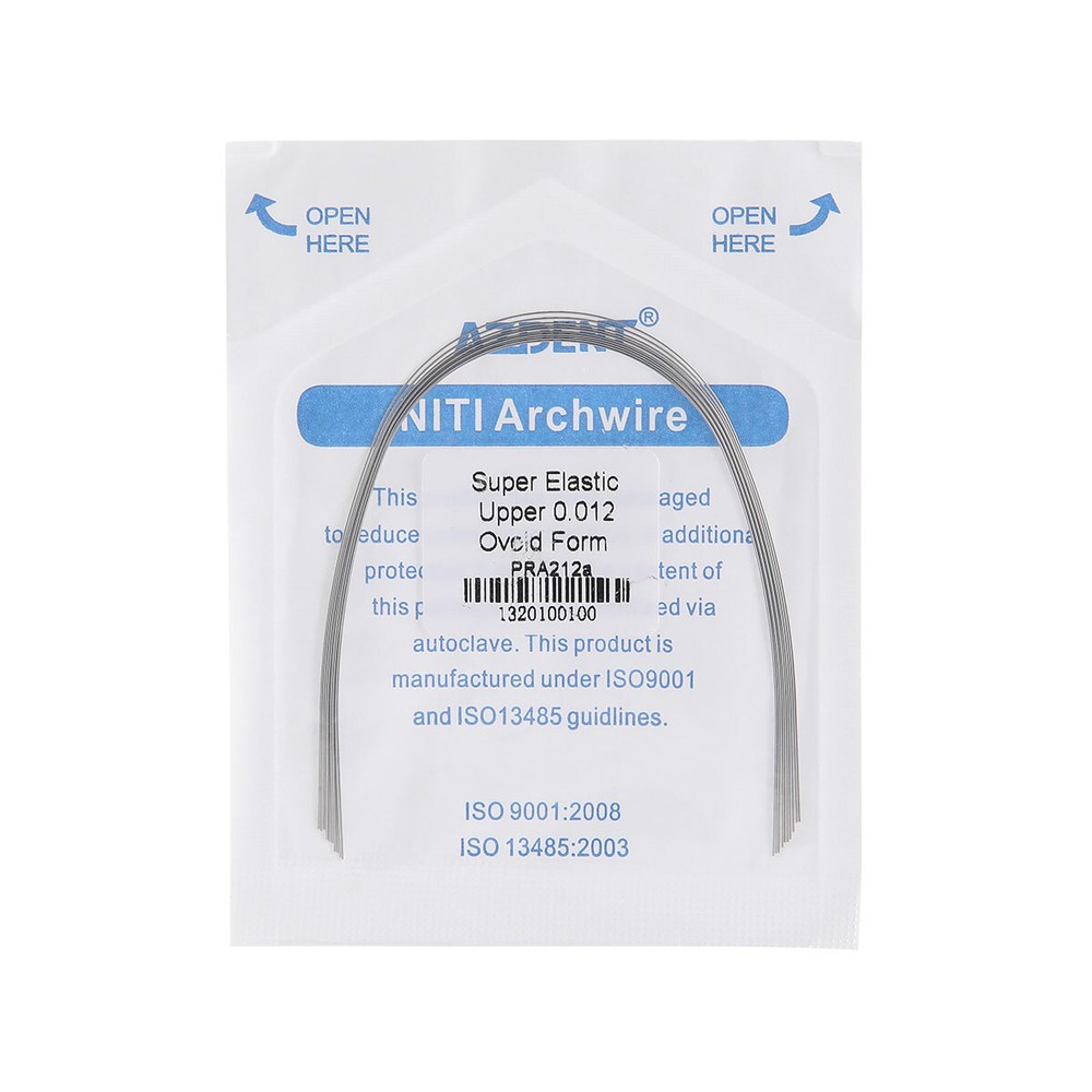 AZDENT Dental Ortho Ceramic Bracket Braces Roth MBT 0.022 018 / Arch Wire Round