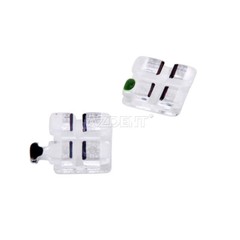 AZDENT Dental Ortho Sapphire Clear Ceramic Brackets Braces MBT/Roth.022 Hks 345