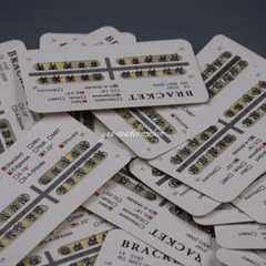 10 Packs Dental Orthodontic Metal Brackets Braces Mini/Standard 018/022Slot Hook