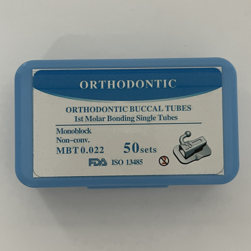 50Set Dental Orthodontic Buccal Tubes 1st 2nd Molar MBT .022 Bondable U1/L1