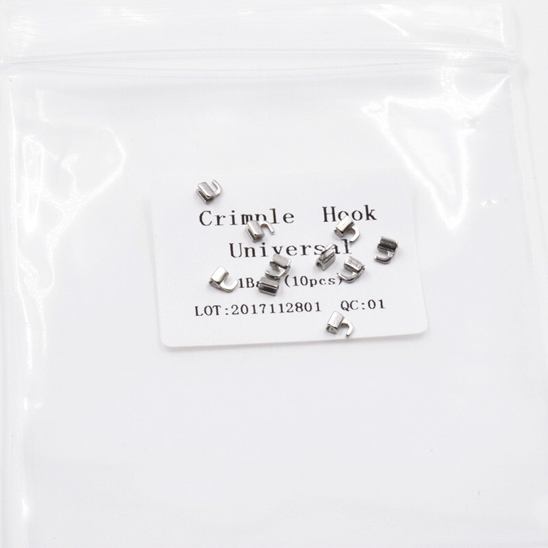 10 Bag Dental High Quality Sliding Crimpable Hooks Long Anchorage System Sliding