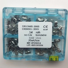 20Sets Tubo Bucal Dental de Ortodoncia Roth.022 No Convertible Unión 1er Molar