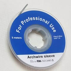 5Pk Orthodontic Archwire Sleeve Elastic Protective Tube Dental Wire Bracket Gray