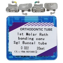 Dental Orthodontic 1st Molar Buccal Tubes Convertible Roth MBT 0.022 Bondable