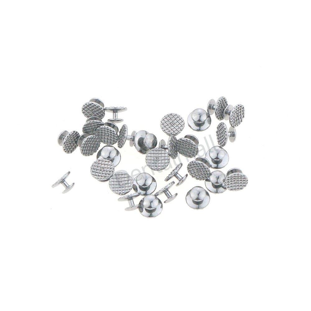 US Dental Orthodontic Metal Lingual Button Bondable Round Mesh Base 10Pcs/Pack