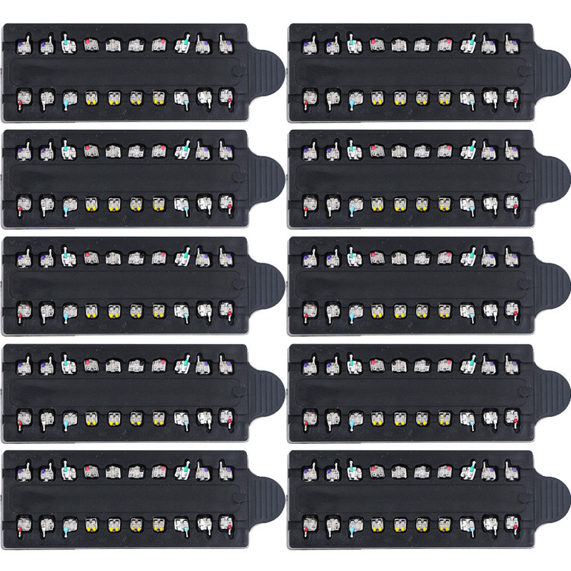 10 Kits CE Dental Orthodontic Metal Brackets, Roth 0.22 Slot with 345 Hooks
