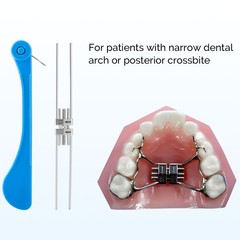 5X Dental Ortho Expansion Screw Hyrax Rapid Palatal Expander 8/11mm + 5pcs Key