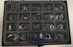 80Pc Dental Orthodontic Bands Molar Plain Band 16-35 32-41.5 Quick Adaptatio