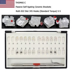 Dental Orthodontic Self Ligating Brackets Damon Q Clear Ceramic Metal Roth MBT
