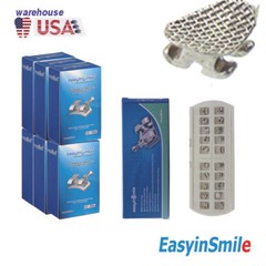 30packs Dental Orthodontic Brackets Roth 345 with Hook 022 Metal Mini Mesh Base