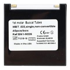Orthodontic Buccal Tubes 1st 2nd Molar Brackets Roth MBT 022 Laser Marked Mini