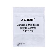 10pcs/pack AZDENT Orthodontic Crimpable Hooks crimpable Mini Stops 0.5mm/0.8mm