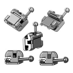 Dental Orthodontic Self Ligating Brackets Metal Ceramic Roth MBT Damon Empower