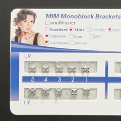 100Sets Dental Ortho Brackets Metal Braces Monoblock Mini Edgewise 022 345 hooks