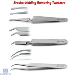 Orthodontic Bracket Removing Tweezers Reverse Action Placing Forceps Dental Tool