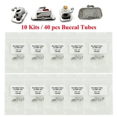 Orthodontic Buccal Tubes Dental 1st 2nd Molar Tube Roth MBT 022 Non-Convertible