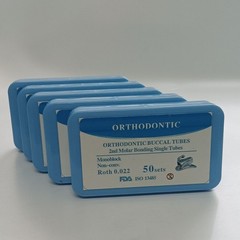 5Boxes Dental Orthodontic Buccal Tubes 1st 2nd Molar Tube Roth MBT 022 Non-Con