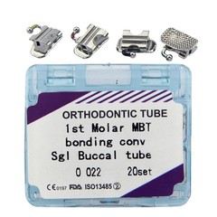 Dental Orthodontic Buccal Tube 1st 2nd Molar Tubes Roth MBT 0.022 Mesh Conv Mono