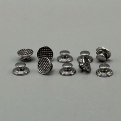 10x Dental Orthodontic Metal Lingual Buttons Bondable Round Mesh Base for Braces