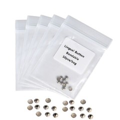 50pcs AZDENT Dental Orthodontic Lingual Buttons Bondable Round Base 5 Packs