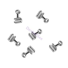 10Pcs Dental Orthodontic Crimpable Hooks Short Long Stainless For Archwire Brace