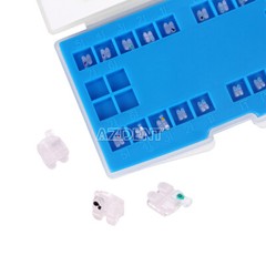 AZDENT Dental Orthodontic Ceramic Brackets Roth MBT.022 Hooks 345 Braces Marked