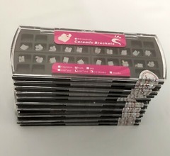 10 Sets 200Pcs Dental Orthodontic Ceramic Brackets Braces Mini Roth 022 Slot 345
